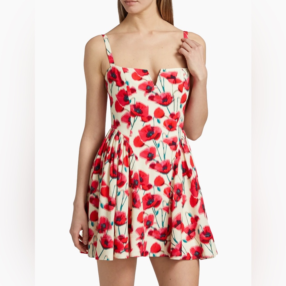 Amanda Uprichard Sarabeth Floral Sleeveless Minidress, NWT, S